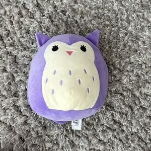 purple and cream owl squishimallow